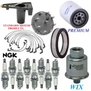 Tune Up Kit Filters Cap Wire Spark Plugs For FORD BRONCO V8 5.8L,VIN G 1985 (for: Ford)