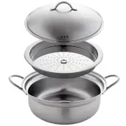 Arnest Pot, Earthen Pot, IH Compatible, Steamer (with steaming plate), Two-hande