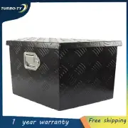 26 x13.3 x12 BLACK ALUMINUM TOOL BOX TRAILER STORAGE LOCK PICKUP TRUCK TRUNK BED