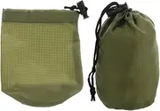 [Abaodam] 2Pcs Drawstring Storage Pouches for Raincoats Lightweight Organizer for Outdoor Activities Convenient Emergency Bag for Travel and Outdoor Essentials