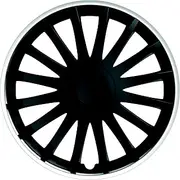 076017 Montecarlo Wheel Trims – Set of 4 Black/Silver, 16