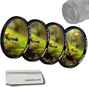 37mm Close-up Filter Kit 4 Pieces(+1,+2,+4,+10) Macro Filter Accessory Close-up Lens Filter Kit Compatible All 37mm Thread Lens+1pcs Lens Cleaning Cloth