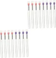 Baluue Sets Professional Eyeshadow Tte Applicators Easy Smooth Lipstick Brush Set Compact Travel Size Makeup Tools for Eye Lip for Travel Daily Use Pcs