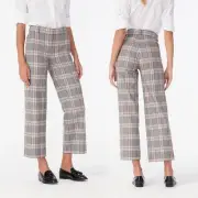J Crew NWT $118 High-Rise Peyton Pant in Plaid with Perfecting Pockets | Sz 00