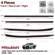 Set 4Dr Outer Weatherstrip Door Belt Fits Mitsubishi L200 Triton 4Dr 2006 2014