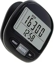 WESIEVYA Step Counter for Hiking 7-Day Memory Pedometer Clip 3D Pedometer Easy to Use for Ages