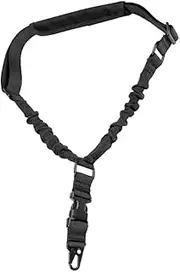 [CurcKua] Sport Sling Adjustable 1 Point Strap Outdoor Nylon Sling with Shoulder Pad Black Nylon Sport 1 Point Adjustable Outdoor