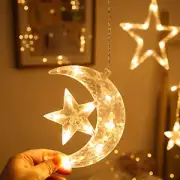 Star Moon Lamp Creative Shape Create Atmosphere Led String Lamp Star Moon