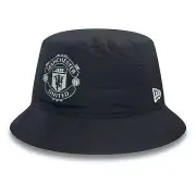 NEW Manchester United FC Rubber Woven Navy Bucket Hat Football Soccer by New Era