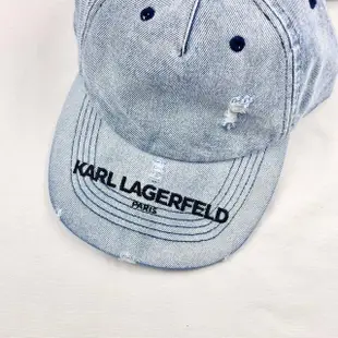 【KARL LAGERFELD 卡爾】浮雕感 鴨舌帽 帽子 卡爾 拉格斐 配件 KARL LAGERFELD 老佛爺 平輸品(帽子)