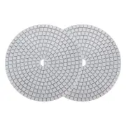 2pcs 7-Inch 500 Grits Diamond Polishing Pad Wet/Dry for Stone Concrete