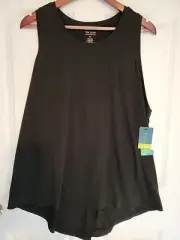 NWT Tek Gear On The Go Gear Plus Size 2x Racerback Hi Low Tank Top Black