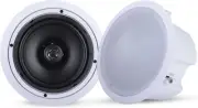 Ceiling Wall Mount Enclosed Speaker - 250 Watt Stereo In-Wall / In-Ceiling 8" En