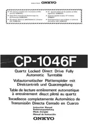 Onkyo CP-1046F Turntable Owners Manual