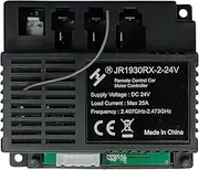 LinkePow JR1930RX-2-24V Control Box Receiver Match 2.4G Bluetooth Remote Control, Mainboard Motherboad Accessories Kids Powered Wheel Circuit Board Children Electric Ride On Car Replacement Parts