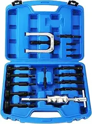 DASBET 16PCS Blind Inner Bearing Puller Hole Remover Extractor Set Slide Hammer Tool Kit