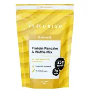 Flourish - Protein Pancake & Waffle Mix, Whey Protein Isolate & Flax Seed, Non-G