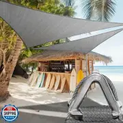 Royal Shade Heavy Duty 12' x 12' x 12' Grey Sun Shade Triangle Pro Ring Shade