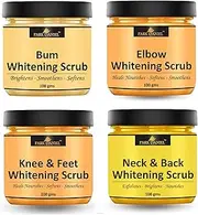 Bum, Elbow, Knee Feet and Neck Back Lightening Scrub | Body & Facial Cleaning Scrub Skin Polishing Combo Pack of 4 100 gms(400 gms)
