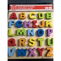 在飛比找蝦皮購物優惠-德國Hape 字母ABC大寫立體木拼圖愛傑卡教具