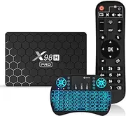 CHROX X98H PRO TV Box Android 12.0 Set Top Box Mali-G31 Smart 4GB RAM 64GB ROM H618 CPU Builtin 2.4G/5G WiFi Bluetooth 4.2 Support 3D 4K UHD Videos,Wireless Mini Keyboard,4gb+64gb