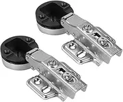 Cabinet Cupboard Wardrobe Door Hinge Set Smooth Silent Motion Mounting Mechanism Kitchen Glass Bookcases 2Pcs