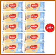 10 x Huggies Pure Baby Wipes Unscented PK56 (560 Wipes)