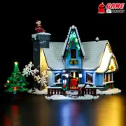 LED Light Kit for Santa's Visit - Compatible with LEGO® 10293 Set (Remote)