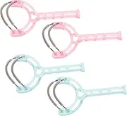 Healvian 4Pcs Facial Hair Removal Tool Spring Threading Epilator for Women Quick Gentle Hair Removal Dual Springs Design for Smooth Skin Pink Green