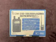 Icom IC-R6 Metallic Blue Wide Band Handheld Receiver Bundle Mini Antenna