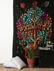 Indian Multi Elephant Mandala Tapestry Hippie Wall Hanging Queen Size Bedspread