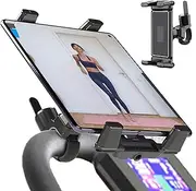 Treadmill Cell Phone Holder - Treadmill Tablet Stand Phone Holder for Gym,360 Degree Rotating Fitness Phone Stand for Elliptical, Indoor Cycling