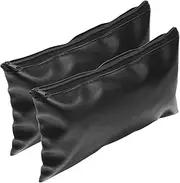 KALLORY Leather Document Bag Set 2 Pack Money Pouches for Men's File Storage Pouch for Home Office