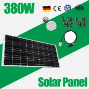 400W 380W 12V Solar Panel Kit Mono Caravan Home Off Gird Battery Charging Power