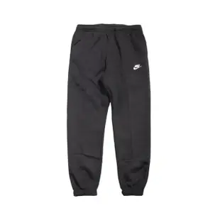 【NIKE 耐吉】長褲 NSW Club Fleece Pants 男款 運動休閒 縮口褲 微起絨 穿搭 黑 白(BV2738-010)