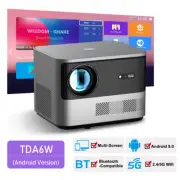 TDA6 Full HD Projector 1080P 2K 4K Video Home Theater Auto Focus 5G Wifi Android