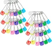 DOITOOL 100pcs Safety Pins Nappy Pin for Cloth Diapers and Bibs for Clothing Lightweight and Portable for Daily Use and Adults Random Color