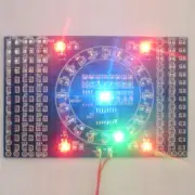 SMD Rotating LED CD4017 NE555 Soldering Practice Board Skill Training DIY Set