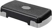 Adjustable Workout Aerobic Stepper - Aerobic Stepper | Adjustable Height Workout Stepper Board | Step with 3 Risers for Home Gym, Cardio, Strength Training, Exercise, Fitness Equipment for In