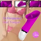 Female Tongue licking G-spot Vibrator Clitoris Nipple Stimulator Adults Sex Toy