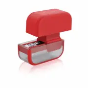 Microplane Garlic Cutter - Effortless & Precise Garlic Grating Tool - Red