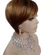 Aurora Borealis AB Evening Statement Necklace Set