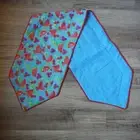 Berries & Watermelon blue red Piping Table runner 43.5" x 10.25" Handmade New