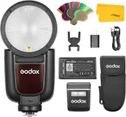 Godox V1 Pro C V1-C Pro TTL round Head Flash Speedlite for Canon Cameras, 76Ws 2