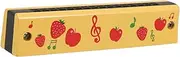 Kisangel Beginner's Harmonica for Boys and Girls Wooden Musical Toy Fruit Pattern for Toddlers and Beginners