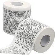 KOCKSHION 1set Funny Pattern Toilet Paper Roll of Creative Bathroom Tissue Paper for Fun and Practical Use Safe Pulp Material Easy to Tear No Lint for Guests 2rolls