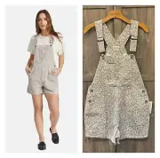 NWT Brixton Costa Short Overalls Floral Medium