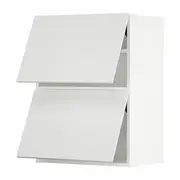 METOD wall cabinet horizontal w 2 doors, white/Stensund white, 60x37x80 cm