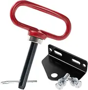 Towing Hitch Set, Universal Mower Trailer Hitch Kit Set for Zero Turn Mowers - Heavy Duty Trailer Hitch Pin, Zero Turn Towing Hitch Pin with 2 Bolts and 1/2'' Magnetic Hitch Pin with R-Clip