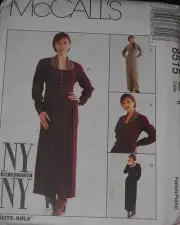 Misses Dress & Jumpsuit size 6 McCalls 8515 Sewing Pattern *